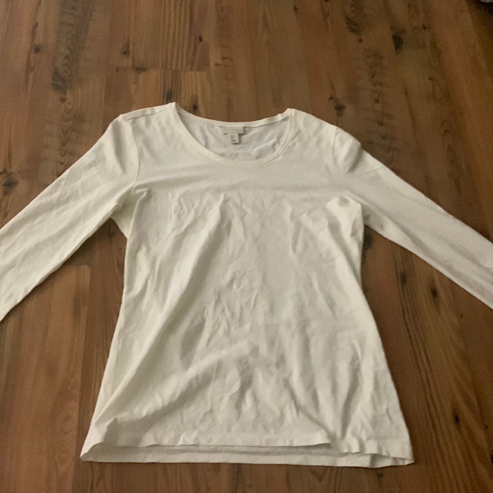White cute plain long shirt